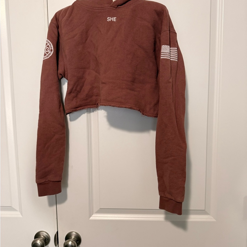 Darcsport  Mauve Cropped Hoodie